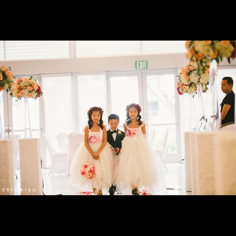 2 flower girl dresses. Custom made